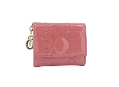 Dior Lady Dior Lotus Wallet "Yarrow pink"
