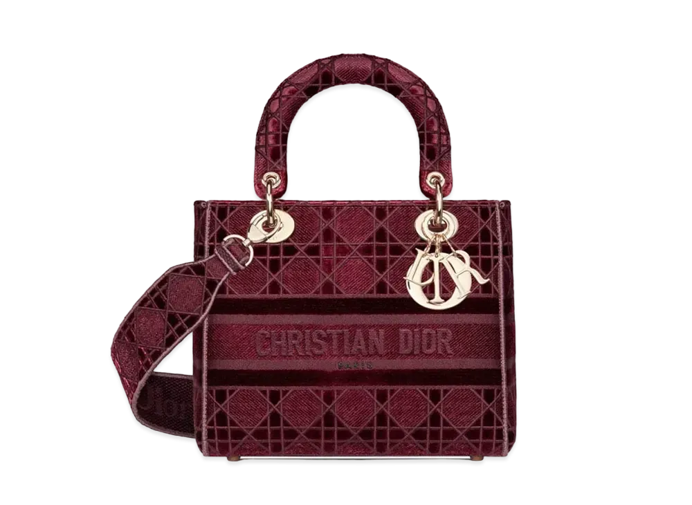 Dior Medium Lady D-Lite Bag "Red"