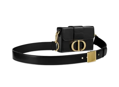 Dior 30 Montaigne Box Bag "Black"