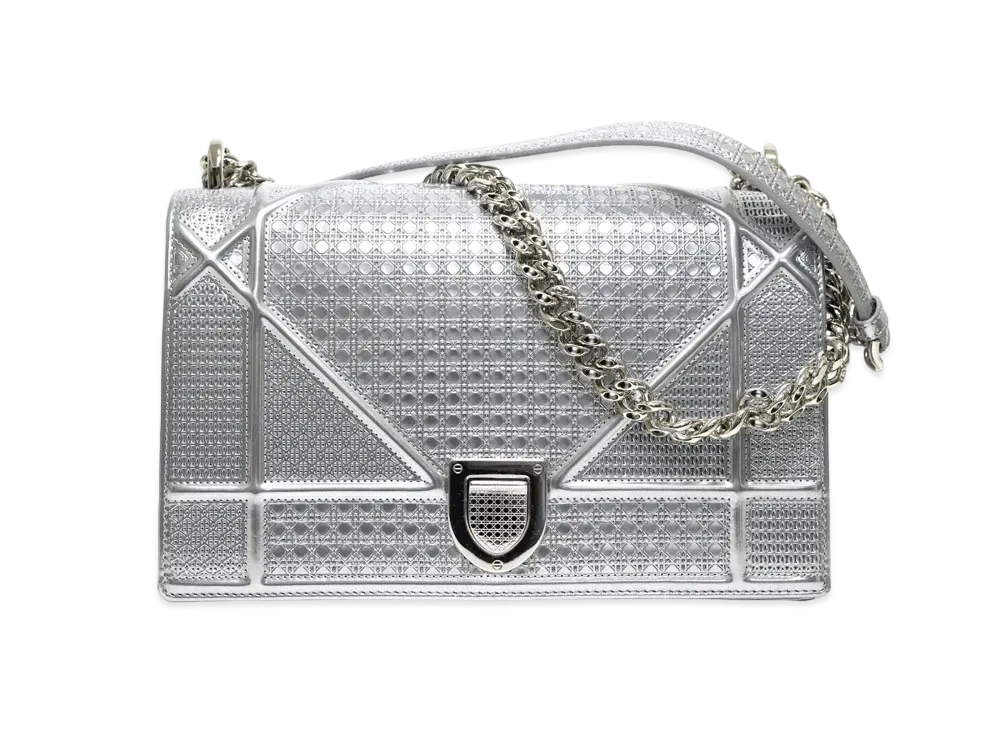 Dior Diorama Shoulder Bag "Silver"