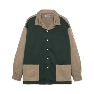 Cav Empt (C.E) OVERDYE OPEN COLLAR SHIRT "Brown"