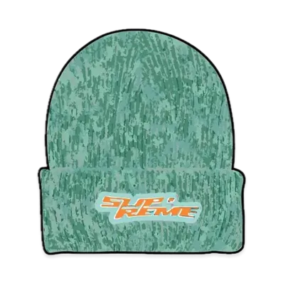 Supreme Raised Logo Patch Beanie "Sage"