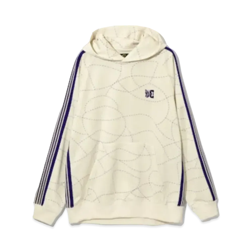 Needles x DC SHOES Track Hoody - Poly Smooth / Printed "Ivory"
