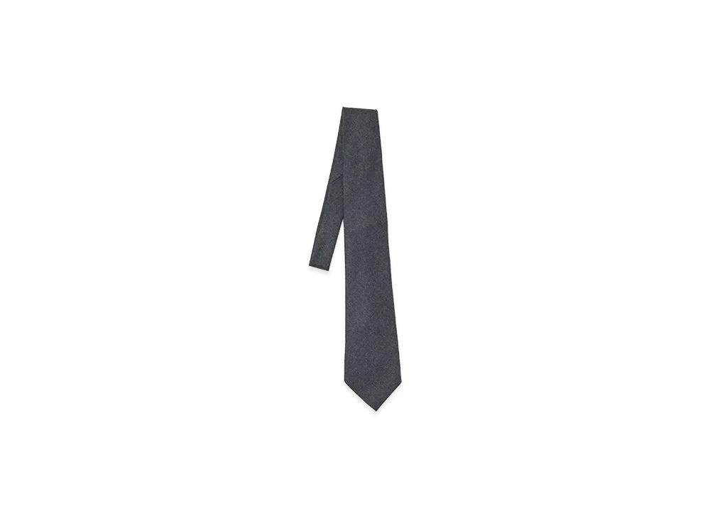 AURALEE Super Light Wool Tie "Top Charcoal"