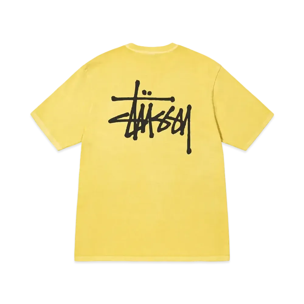 ステューシー ベーシック ピグメント ダイド Tシャツ "バター"