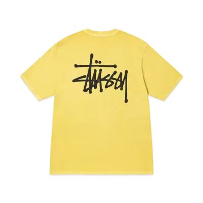 Stussy Basic Stussy Pigment Dyed Tee "Butter"