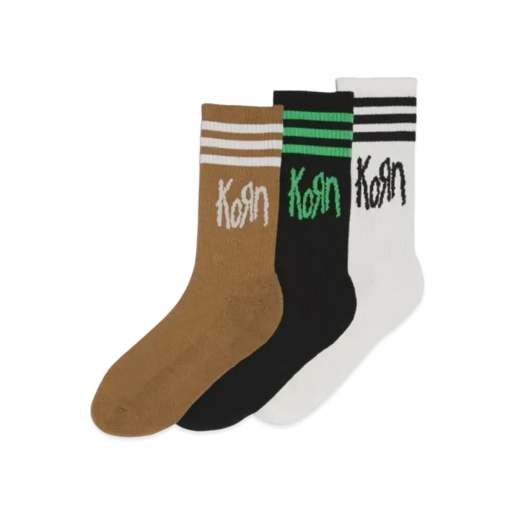 adidas x Korn Socks "Off White/Black/Brown Dessert"