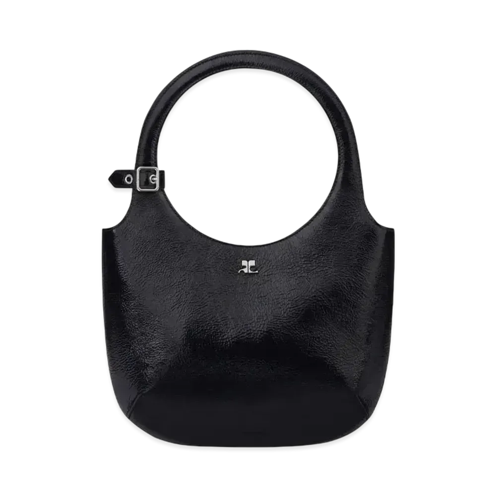 Courreges Holy Naplack Leather Bag "Black"