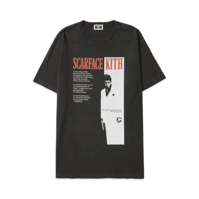Kith x Scarface Film Poster Vintage Tee "Black" KHM034171-001