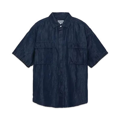 Cav Empt (C.E) DENIM SHORT SLEEVE SHIRT "Indigo"