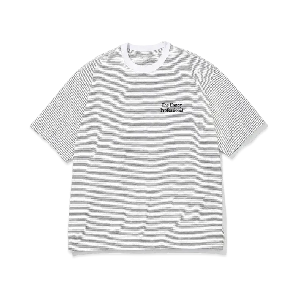 ENNOY 22SS S/S Border Tee "White" SS22BRENCT05AM