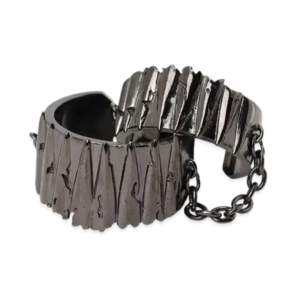 Ground Y x CHAINSAW MAN Collaborate Collection Chainsaw Double Ring "Black"