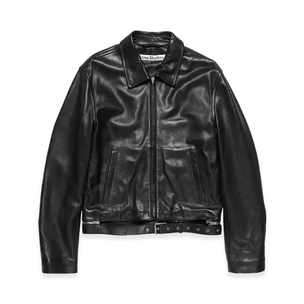 Acne Studios Leather Outerwear "Black"