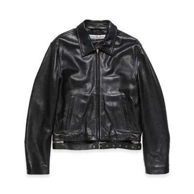 Acne Studios Leather Outerwear "Black"