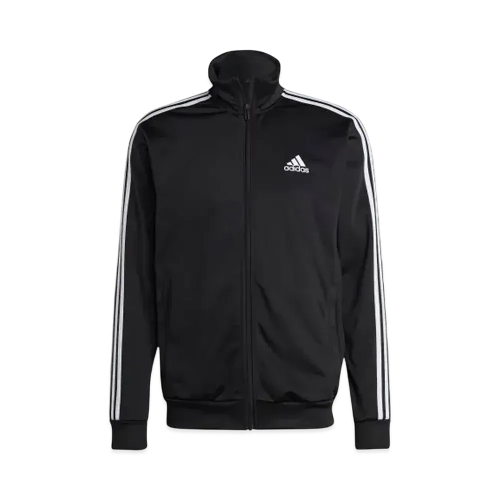 adidas Basic Three Stripes Tricot Tracksuit (Jersey) "Black"
