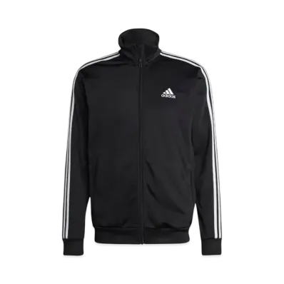 adidas Basic Three Stripes Tricot Tracksuit (Jersey) "Black"
