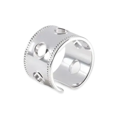 WE11DONE Punch Ring "Silver"
