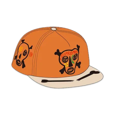Supreme Clayton Patterson Skulls 5-Panel "Orange"