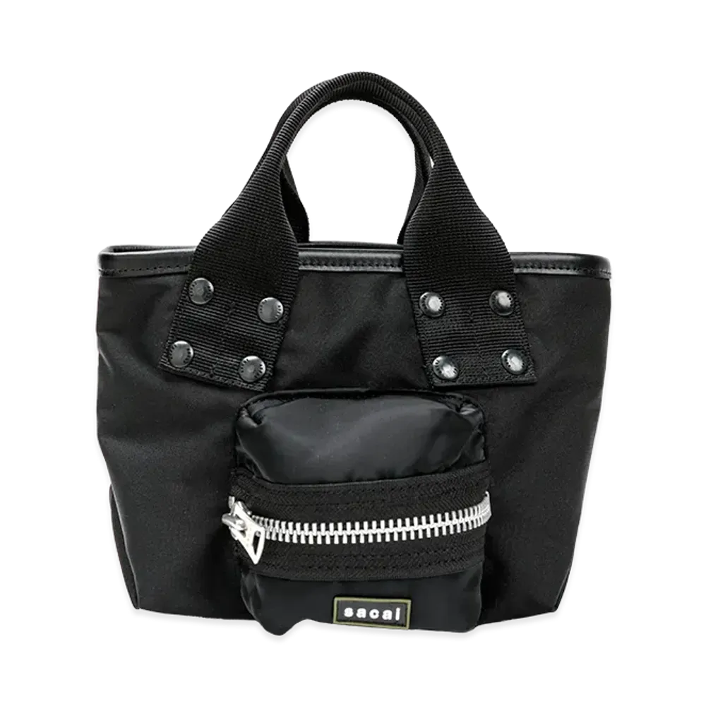 sacai Pocket Tote Bag Small "Black"