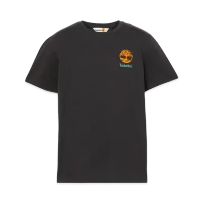 Timberland Men's Short Sleeve Back Graphic Tee "Black"
