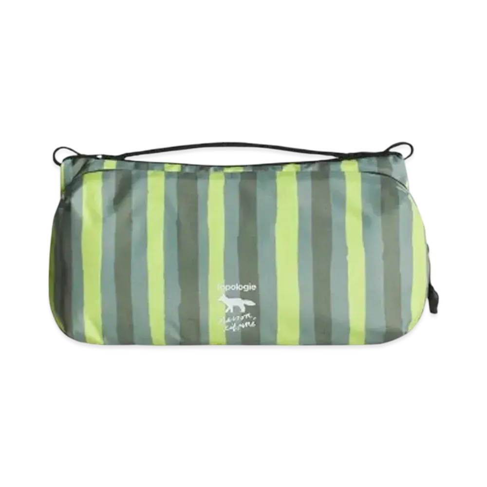 Maison Kitsune x Topologie Medium Bottle Sacoche "Citron Vert Print"