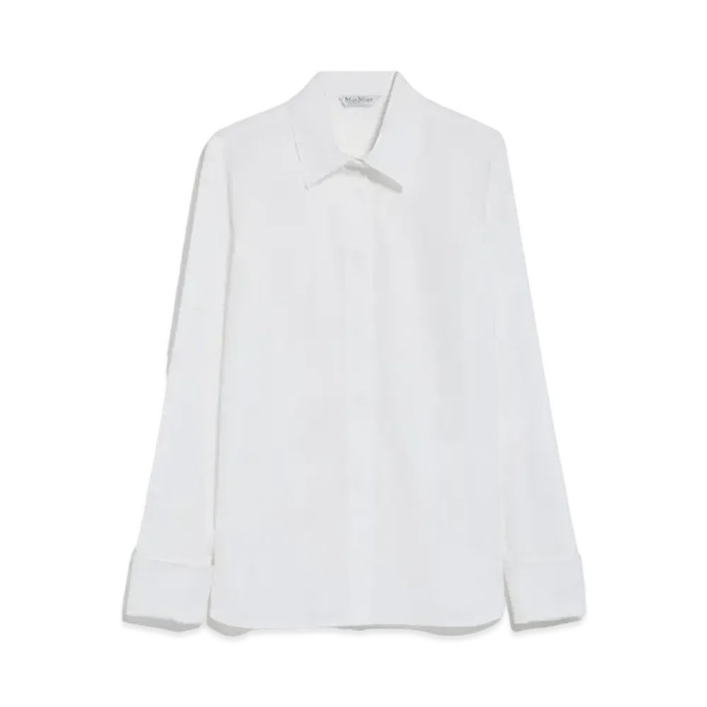 Max Mara Knut Cotton Stretch Shirt "Optical White"