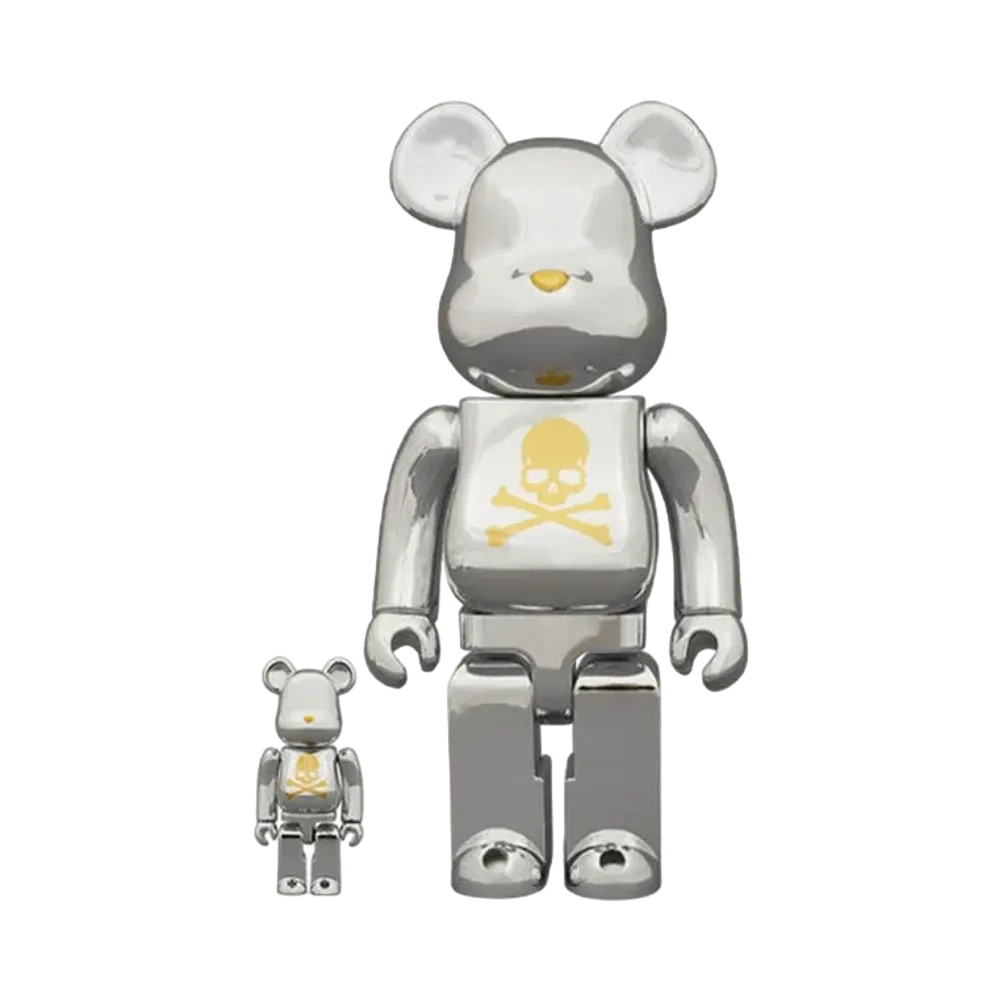 Bearbrick x mastermind Japan Chrome 100% & 400%