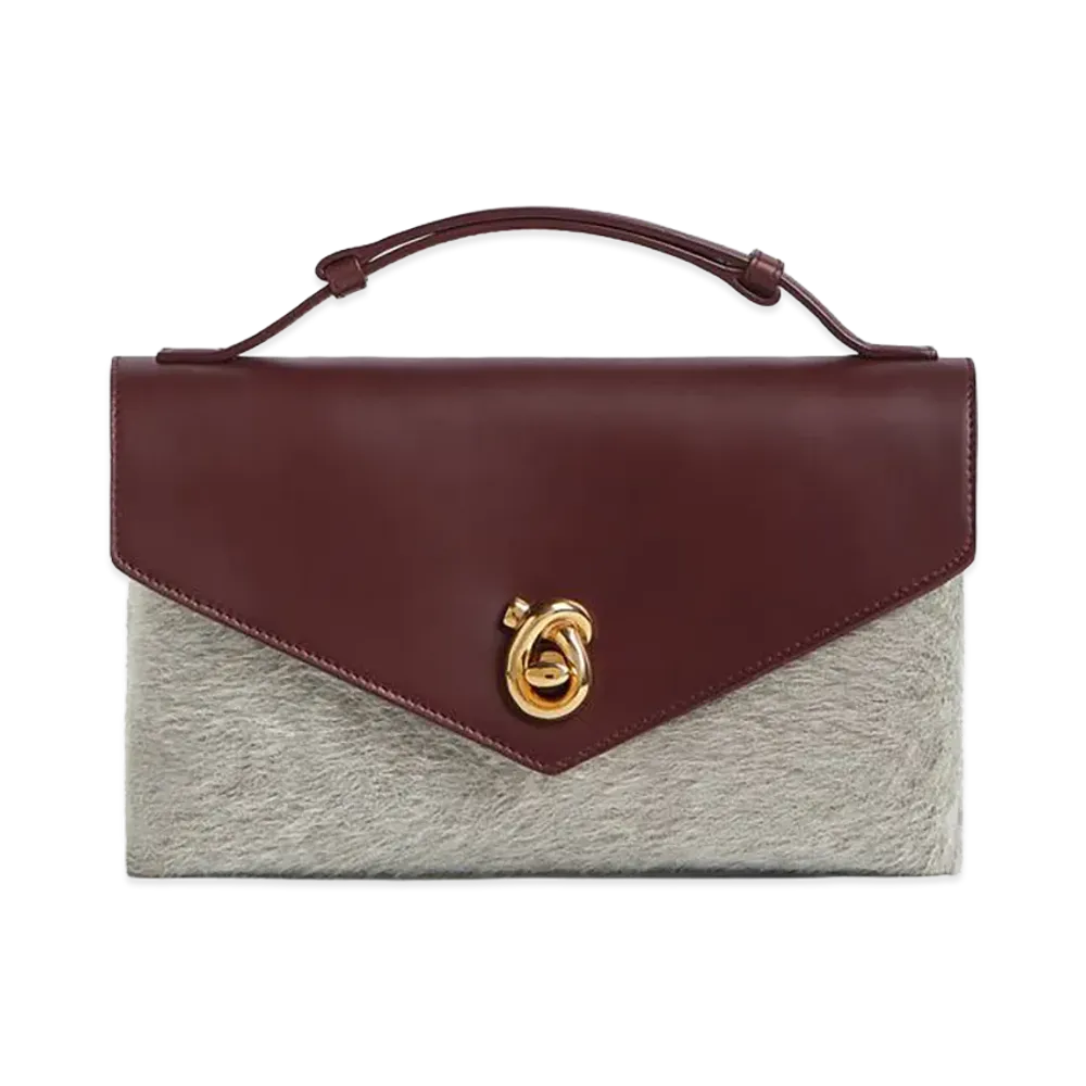 Bottega Veneta Knot Rock "Grey/Madder Brown"