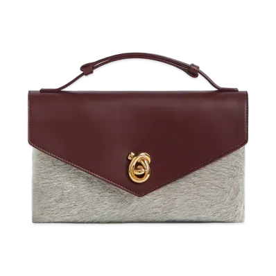 Bottega Veneta Knot Rock "Grey/Madder Brown"