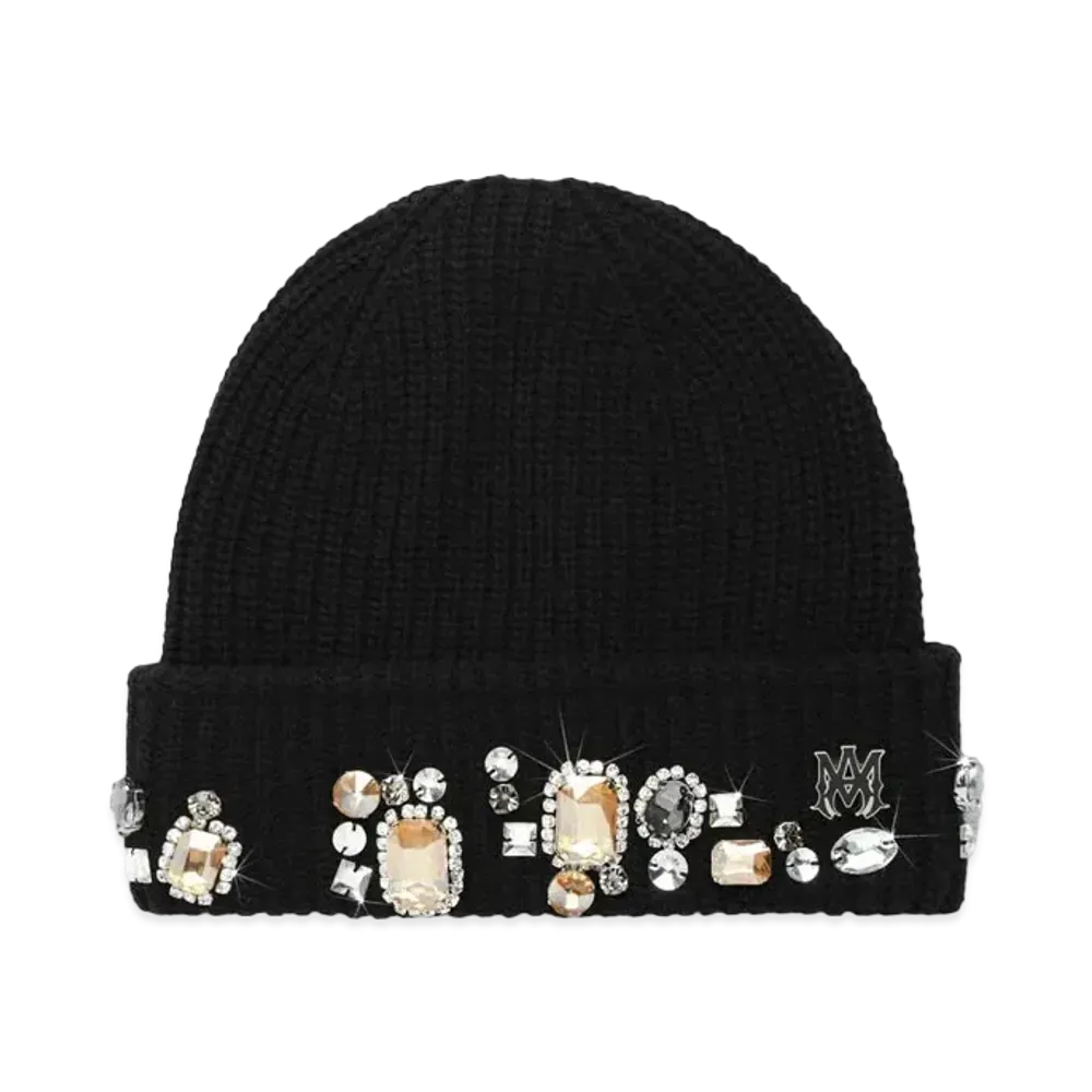 AMIRI Chunky Crystal Beanie "Black"