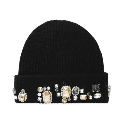 AMIRI Chunky Crystal Beanie "Black"