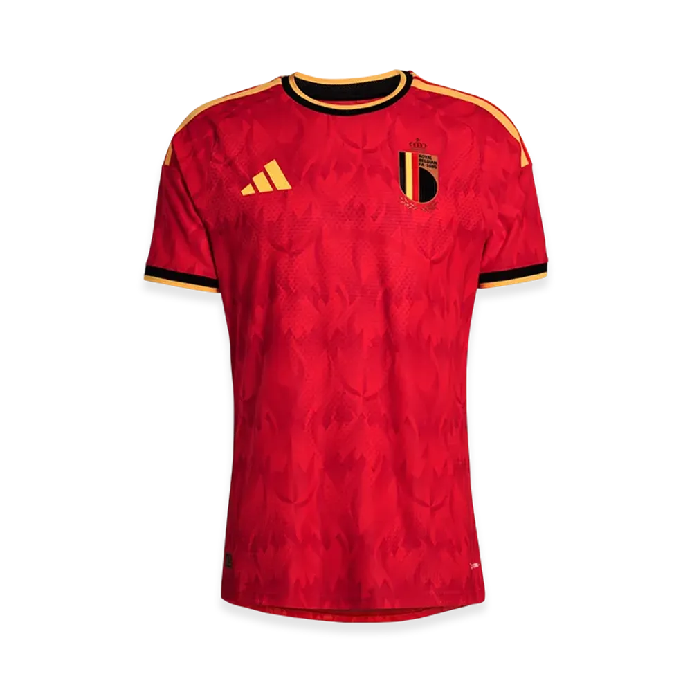 adidas Belgium 26 Home Authentic Jersey "Red/Bold Gold"