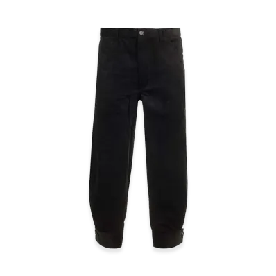 COMME des GARCONS SHIRT Cotton Velvet Trousers "Black"