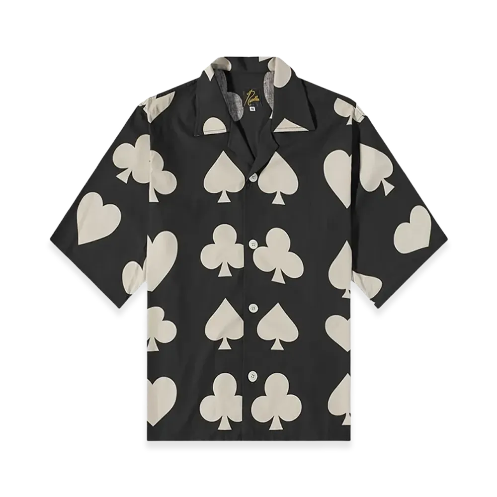 NEEDLES x END. Blackjack Short Sleeve Shirt "BlackOff White"