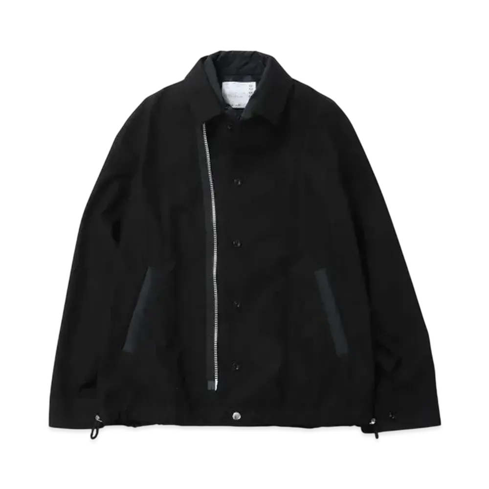 sacai Cotton Twill Jacket "Black"