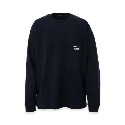 COMME des GARCONS HOMME CDG Homme Logo Long Sleeve Tee "Navy"