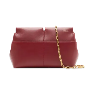 Burberry Snip Chain Clutch "Ruby"