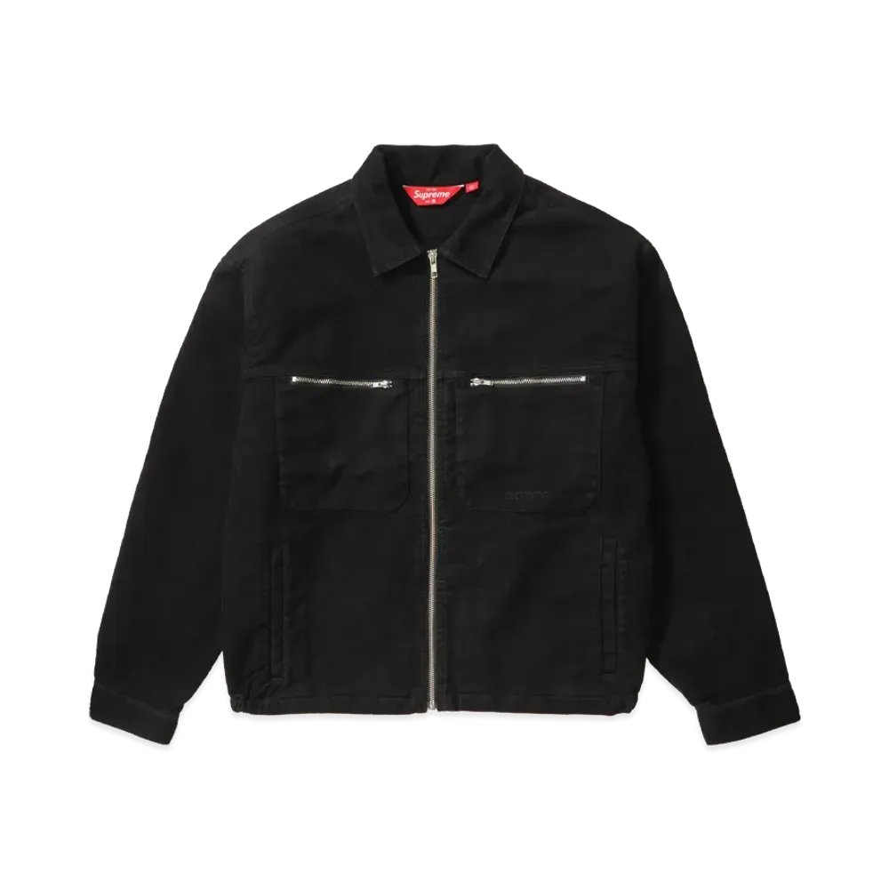 Supreme Moleskin Work Jacket "Black"