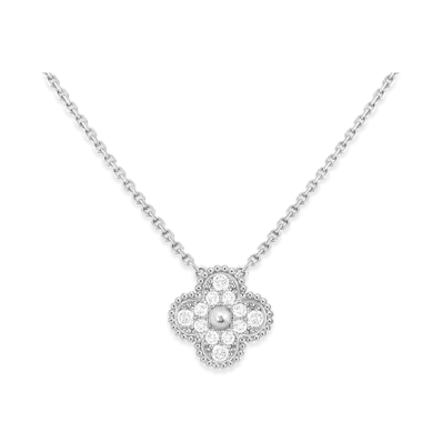 Van Cleef & Arpels Vintage Alhambra pendant "18K White gold/Diamond"