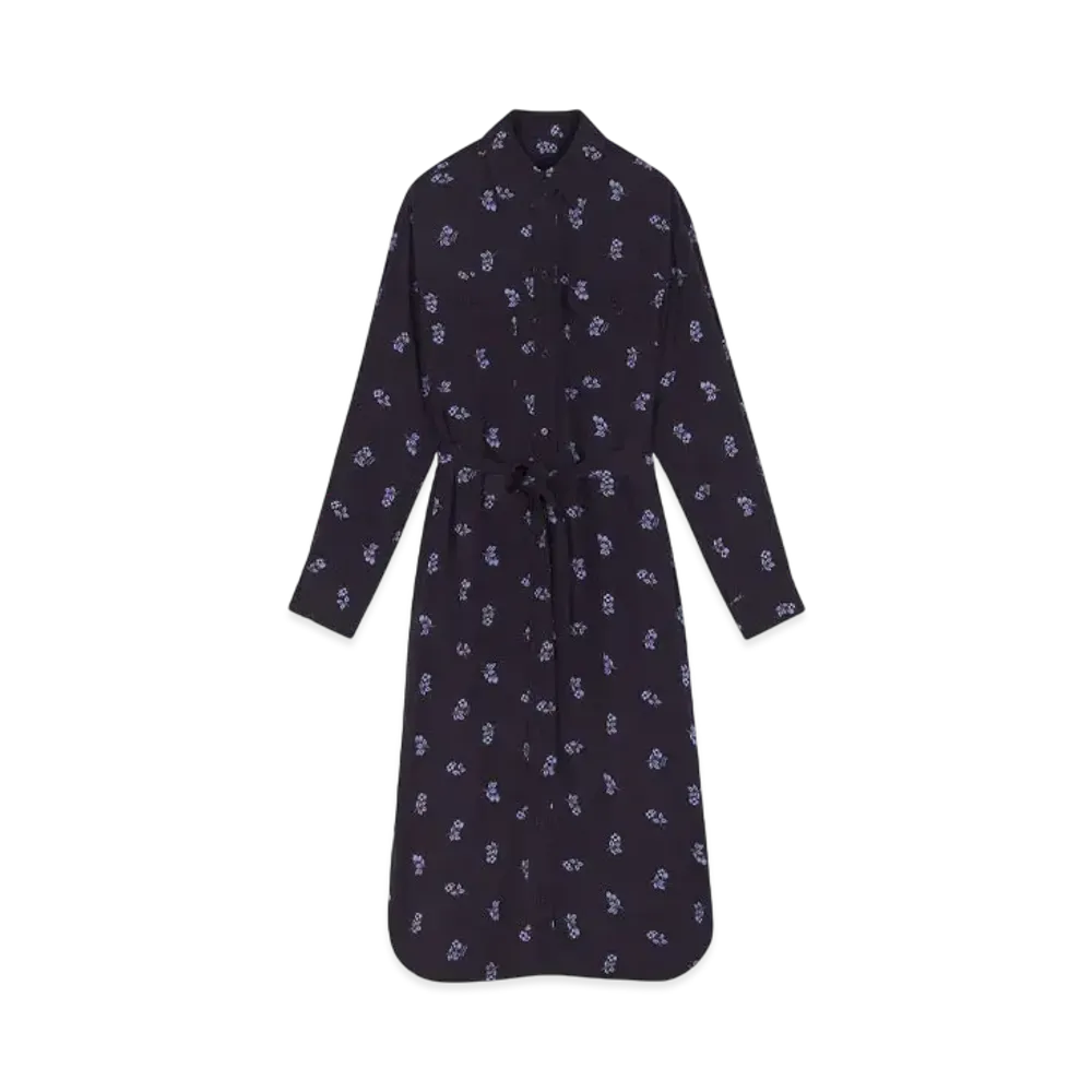 Maison Kitsune Oversized Shirt Dress "Navy"