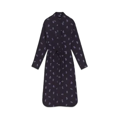 Maison Kitsune Oversized Shirt Dress "Navy"