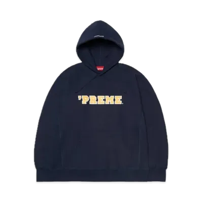 Supreme Preme Hooded Sweatshirt "Navy"