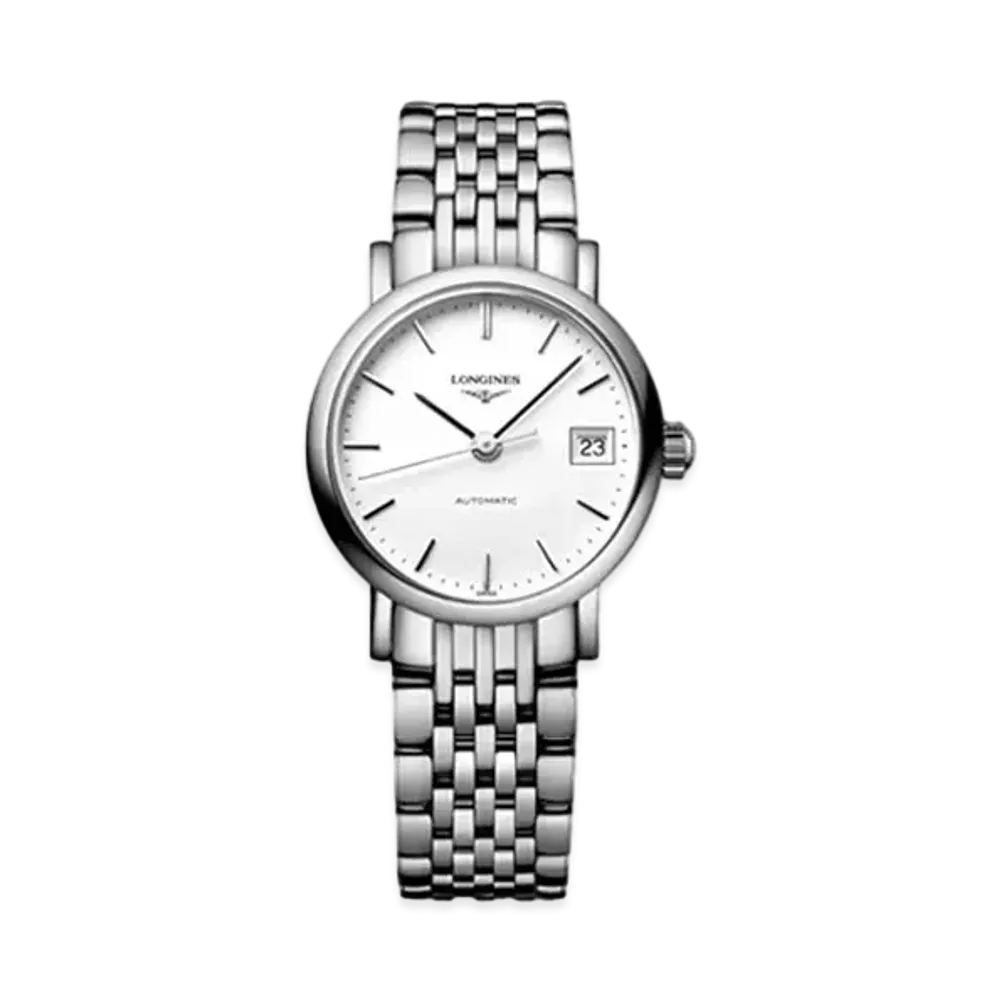 Longines Elegant Collection 25.50 mm "Matte White/Stainless Steel" L4.309.4.12.6