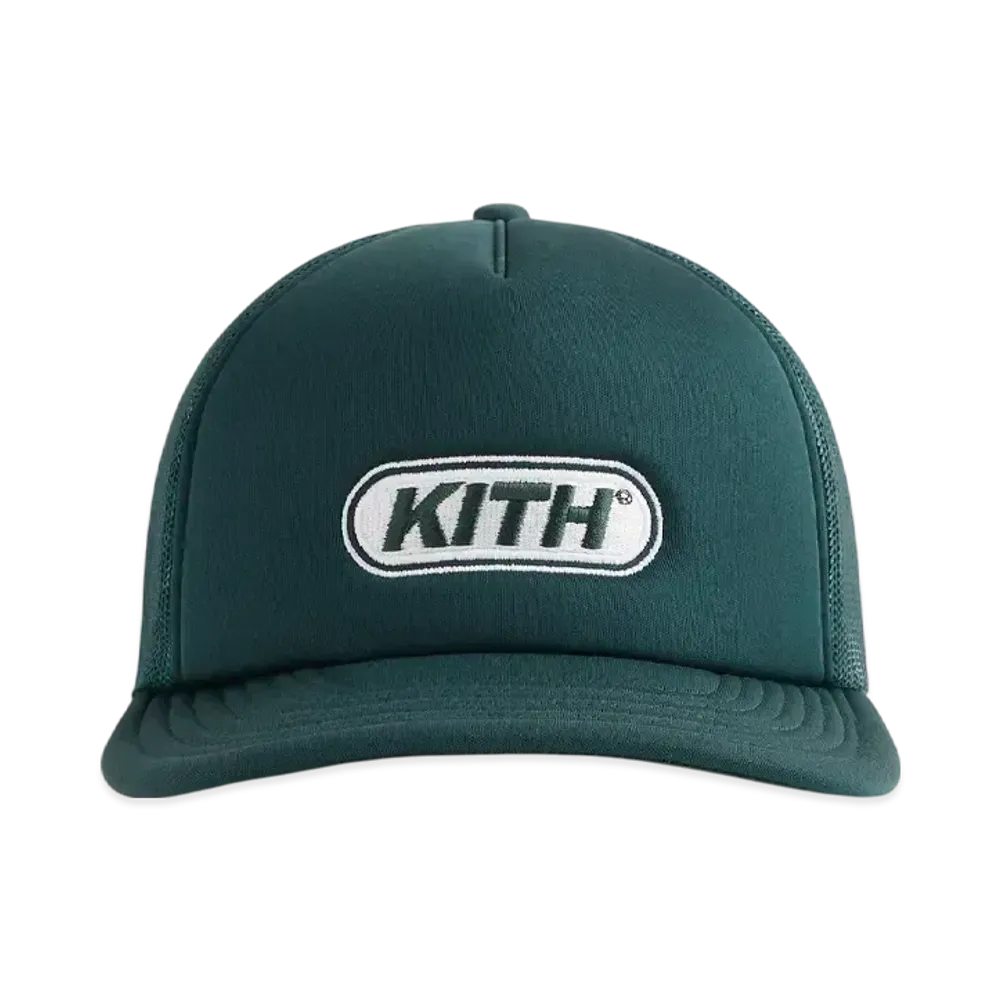 Kith Poly Foam Fast Logo Patch Nolan Trucker Hat "Stadium"