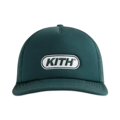Kith Poly Foam Fast Logo Patch Nolan Trucker Hat "Stadium"