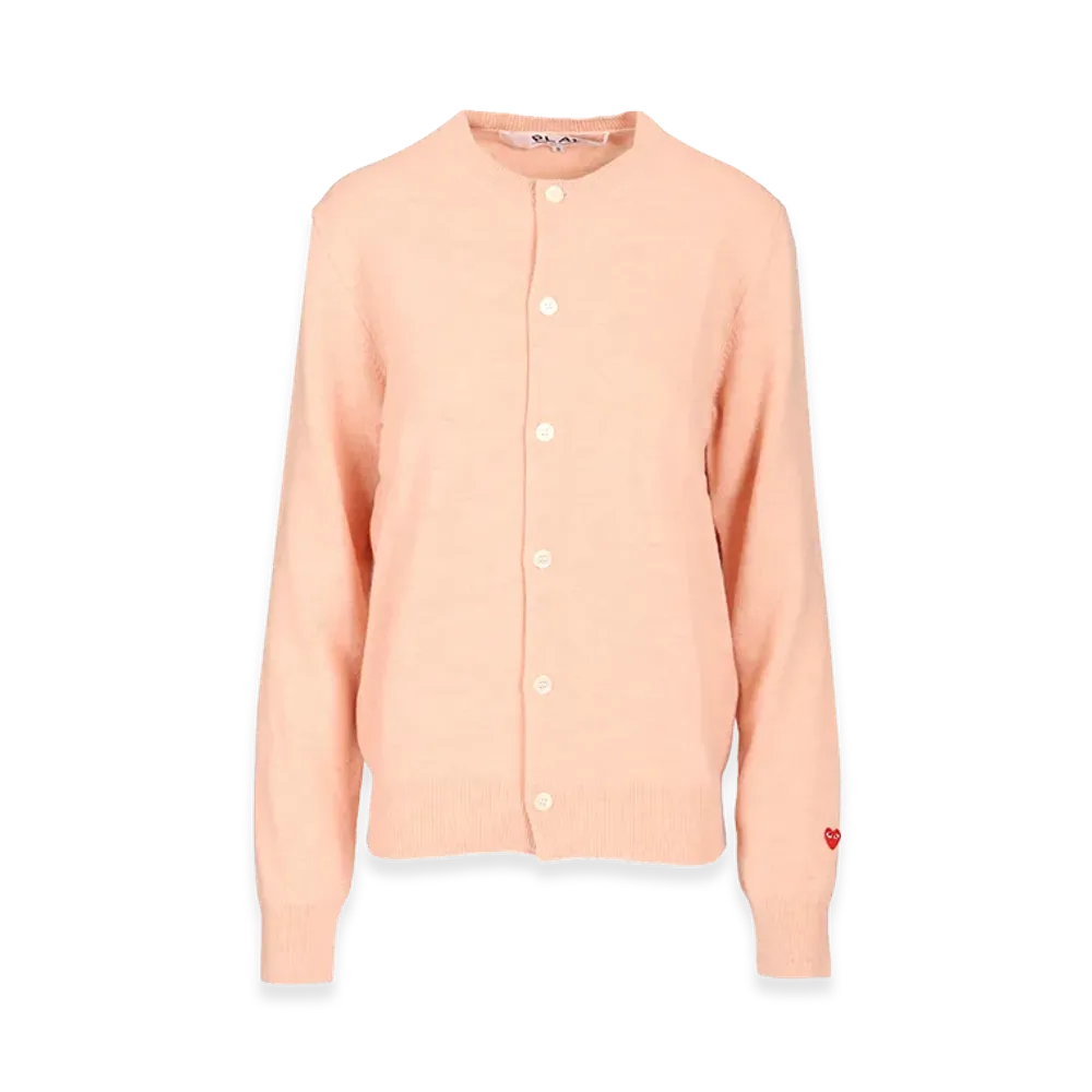 PLAY COMME des GARCONS Cardigan "Rose"