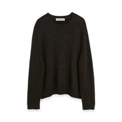 OUR LEGACY True Roundneck "University Brown Rustic Merino"