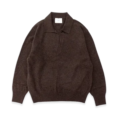 ssstein Extra Fine Wool Knit Skipper "Mocha"