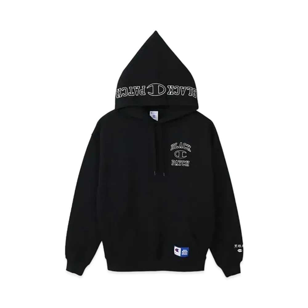 BlackEyePatch x Champion Hooded Sweat Shrit "Black"