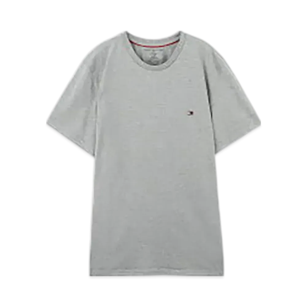 TOMMY HILFIGER Crew Neck Cotton Stretch Tee "Gray"